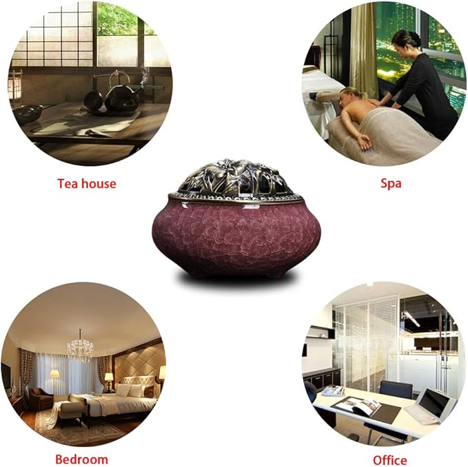 Ceramic Home Decoration Incense Sticks or Cones Burner Porcelain Incense Holder