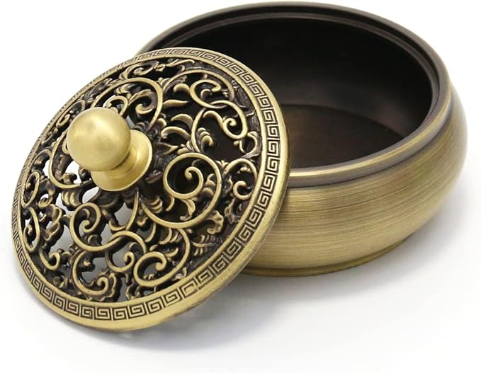 Incense Burner Kit, Incense Burner & Incense Powder Burner for DIY Incense Making Kit, Home Fragrance Holder for Aromatherapy, Meditation, Yoga(Carp Cover)