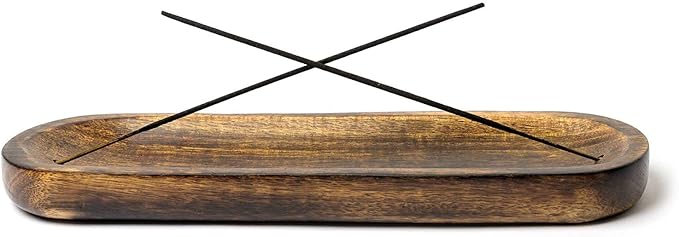 Incense Garden Incense Burner Holder - Woodburner - Ash Catcher Incense - Handmade Large Incense Holder for Aromatherapy