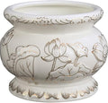Houlu Small White Ceramic Incense Burner Pot for Praying Buddha, Tibetan Buddhist Altar Worhship Incense Censer - 4 Inches
