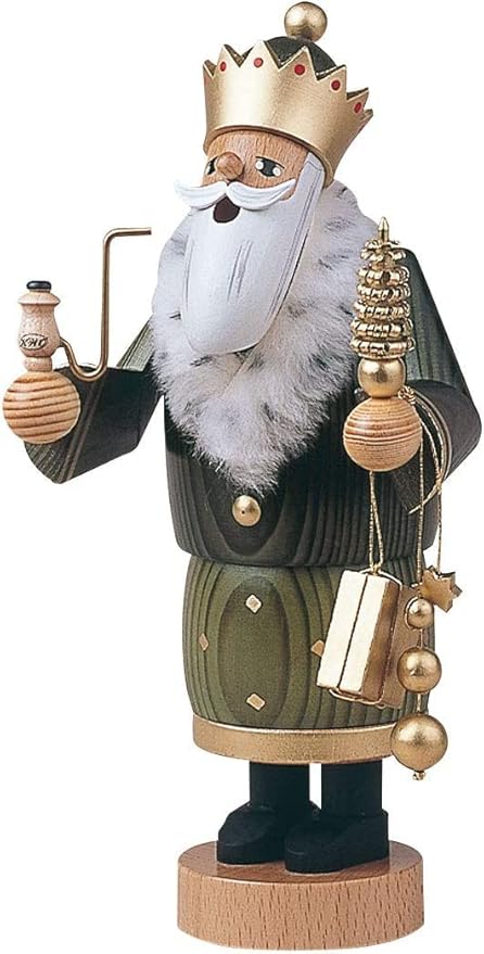 KWO Smoking Figure Balthasar 22 cm Smoke Figure Räuchermännel Smoking man Erzgebirge
