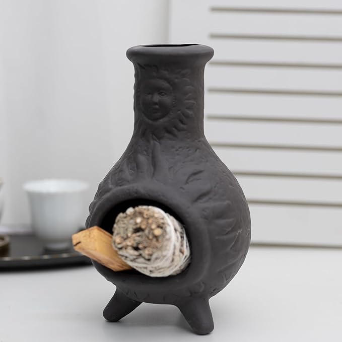 MOUGIGI Handmade Palo Santo Holder & Incense Cone Burner-Elegant Sage Smudging Accessory with Capacity for Spiritual Rituals & Energy Cleansing-Thoughtful Gifts for Meditation, Yoga, Aromatherapy