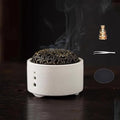 Incense Burner,incense Burner Holder with Lid,ceramic Incense Burners,incense Burner+incense Holder+fireproof Cotton+tweezers,smudge Bowl for Meditation Yoga,aromatherapy for Home Decor, Office