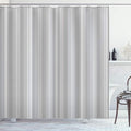 Ambesonne Stripes Shower Curtain, Abstract Ocean Inspired Palette Lines Geometrical Image Illustration, Cloth Fabric Bathroom Decor Set with Hooks, 70" Long, Pale Purpleblue