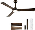 52 Inch Ceiling Fan with Light, DC Motor | Dimmable LED, 3-Color Temperatures, Reversible Blades, Quiet 30dB, Energy-Saving DC Motor, 6-Speed, 2/4H Timer, Indoor Use