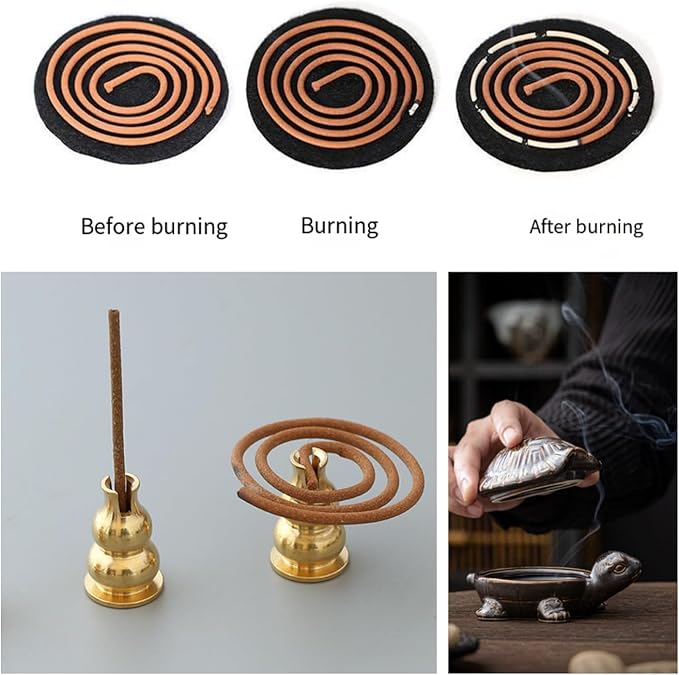 Ceramic Incense Burner, Multi-Functional Incense Burner Holder for Incense Sticks, Coil Incense and Cones, Perfect Home Decor