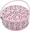 1pcs Mosquito Coil Holder Retro Incense Coils Holder Portable Incense Burner Holders with Handle for Home Camping Indoor Outdoor Patio (Pink)