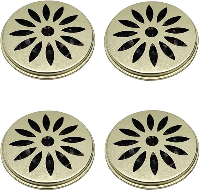 4 Pack Mosquito Coil Holder, Mosquito Coil Incense Burner with Cover for Outdoor Use, Deck, Patio, Pool Side, Camping, Hiking and Fishing