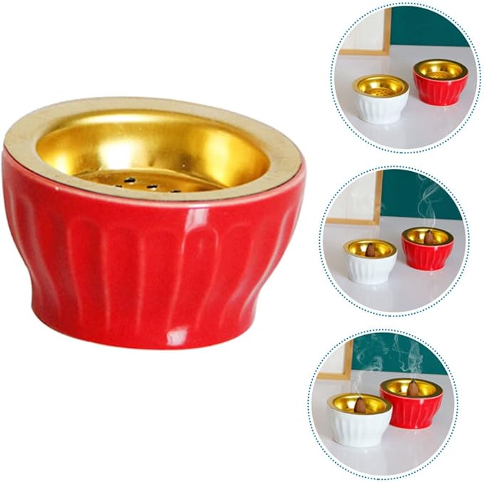 Zerodeko 2pcs Witchy Decorative Incense Stove Powder Incense Burner Home Table Decorative Ornament