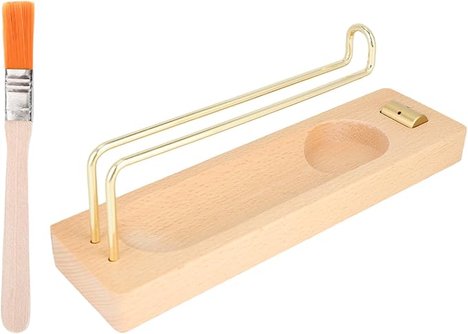 4 in 1 Palo Santo Sage Burner Holder, Wood Incense Sticks & Candle Holder & Brush Sage Burning Stand for Yoga Meditation Spiritual Altar Gift Home Supplies Decor
