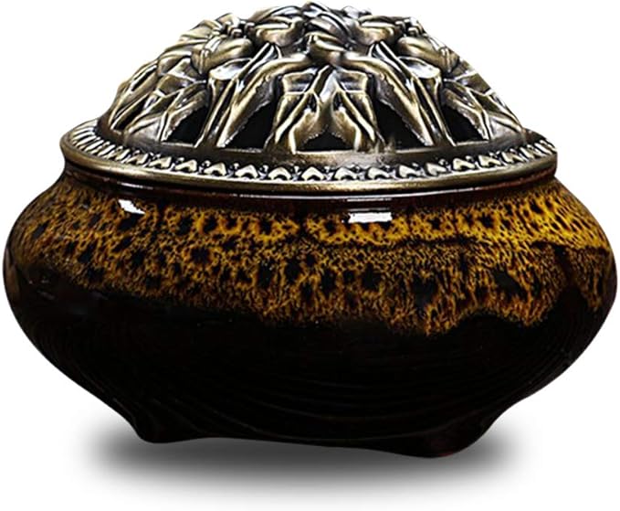 Ceramic Home Decoration Incense Sticks or Cones Burner Porcelain Incense Holder