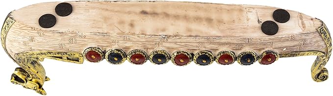 Comeon Retro Incense Burners Traditional Chinese Design Dragon Boat Incense Stick Holder Burner Hand Carved Carving Censer Ornaments (Gold)