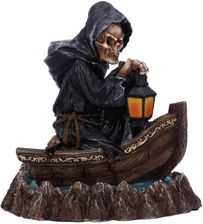 Nemesis Now Scent of the Styx Grim Reaper Backflow Incense Burner 16.6cm,Black