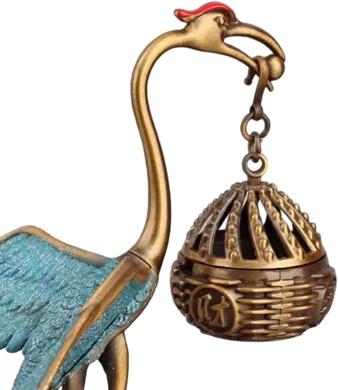 Hanging Incense Burner,Crane Censer Cone,Incense Holder Incense Diffuser for Bedroom Housewarming Desk