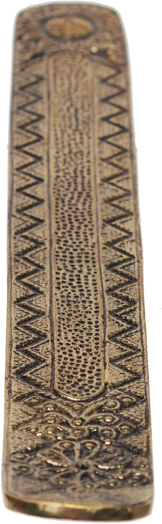 Hosley Sleek Metal Incense Stick Holder 9.5 Inches Long, Ash Catcher Design with Luxurious Gold Finish for Stylish Home Decor and Aromatherapy