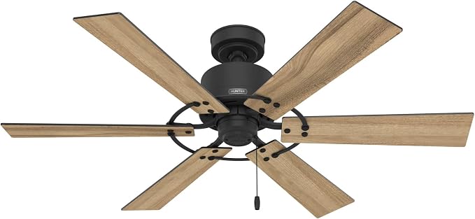 Hunter Gilrock, Indoor, Ceiling Fan, No Light, 52 inch, Matte Black
