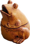 Frog Incense Holder with Lid Coil Incense Burner Ceramic Cone Incense Holder for Bedroom Yoga Room