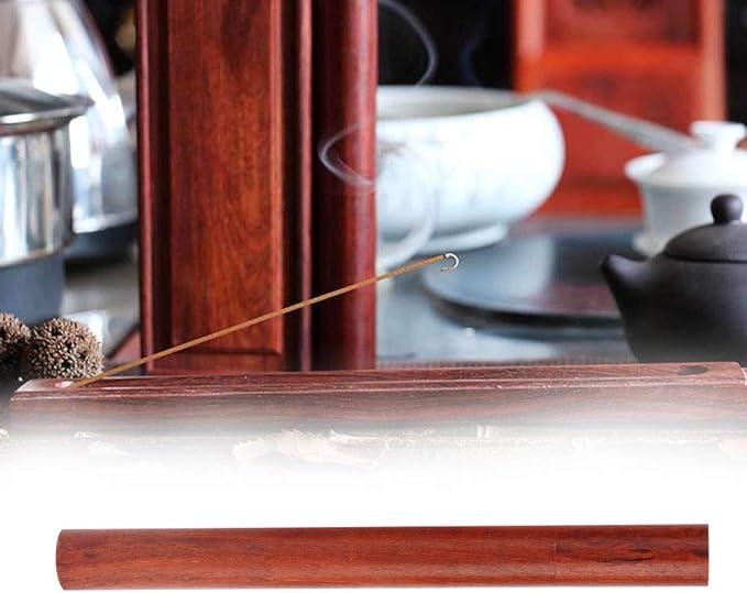 Wooden Incense Stick Holder, Rosewood Incense Tube Incense Stick Holder Incense Stick Storage Container Fragrant Stick Container Buddhist Supply Home Decor (20g) (Rosewood 20g Incense Tube)