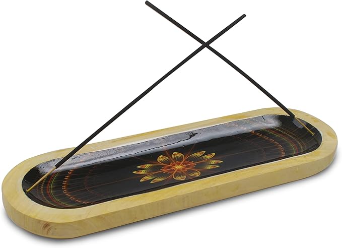 AAKRITI Wooden Incense Holder Wood | Exclusive 2-in-1 Multitasking Design | Natural & 100% Eco-Friendly | Perfect for Housewarming, Christmas, Birthday, (Galaxy)……