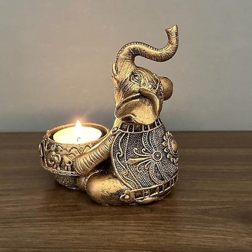 1 Pc Looking Up Elephant Incense Holder - Incense Burner & Craft Ornament for Spa, Yoga, Meditation, Home & Room Decor