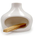 Palo Santo Holder Burner - Chimenea Incense Dish Handmade Ceramic for Palo Santo and Sticks - Sage Holder Ash Catcher for Meditation Decor