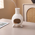 Ceramic Palo Santo Holder - Small Chiminea Burner for Meditation, Energy Cleansing, Palo Santo Holder for,Candle,Sage Burner Gifts for Mom Women