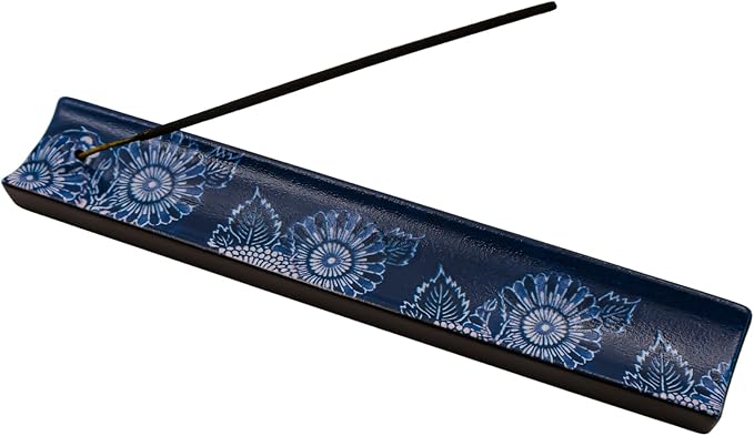 Incense Holder for Sticks, Ceramic Incense Burner with Ash Catcher, Aesthetic Decor for Home, Room & Office, Unique Gifts for Housewarming Yoga, Meditation & Spa