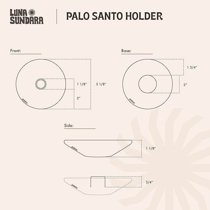 Palo Santo Holder with 5 Sticks - Luna Sundara Handmade Ceramic Incense Burner - Black & White Lizard Chulucanas Pottery from Peru - Smudge Bowl for Sage - Aromatherapy Gift Set
