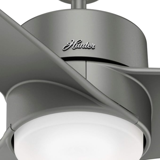 Hunter Havoc, Outdoor or Indoor, Ceiling Fan, Quiet, 54 inch, Matte Silver