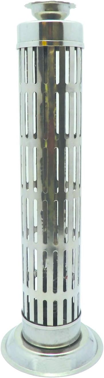 Incense Stick Holder Steel Dhoop Agarbatti Incense Burner Burner Dhoop Cone Holder Pooja Accessory Agarbatti Stand Ash Catcher for agarbattis Safety 10 Inches Long