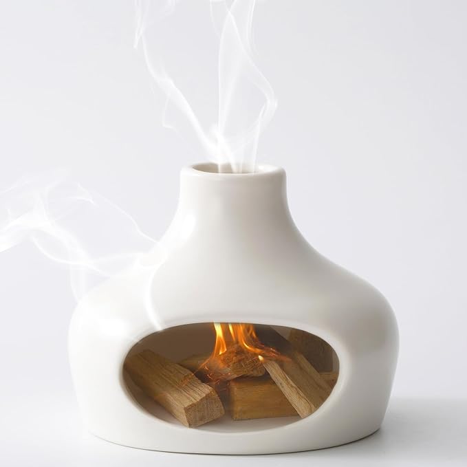 Palo Santo Holder, Handmade Ceramics Palo Santo Burner, Smudge Bowl for Meditation Yoga, Chimeneas Incense Holder, Incense Burner Zen Decor