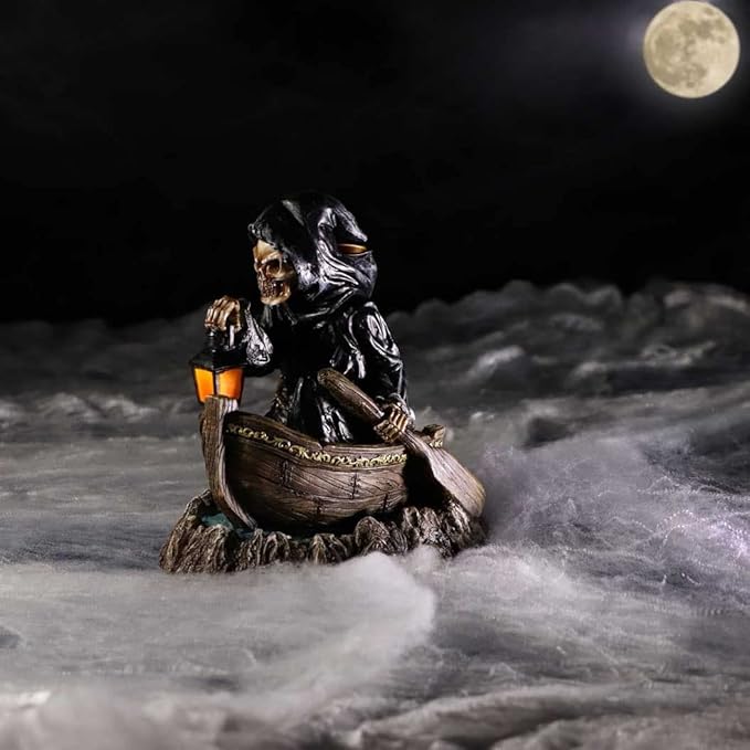 Nemesis Now Scent of the Styx Grim Reaper Backflow Incense Burner 16.6cm,Black
