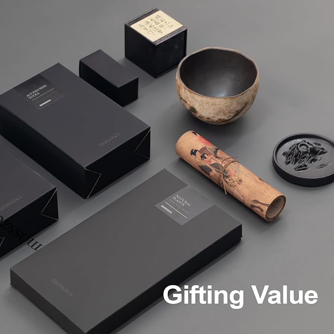 Cloud Ridge Tabletop Décor Set – Congolese Citrine & Fern, Dehua Incense Holder, Tang Dynasty Tea Mat & Natural Aromatics – Meditation, Feng Shui & Healing Crystal Gift
