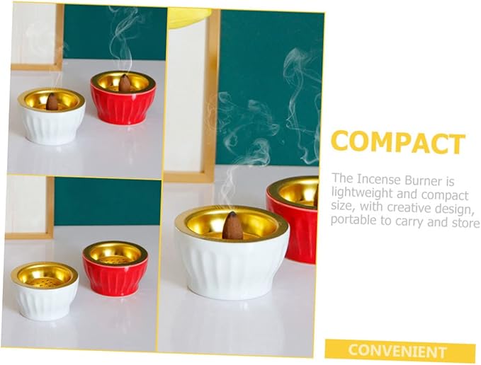 Zerodeko Retro Style Incense Burner Incense Holders for Sticks Japanese Style Home Decor Desktop Burner Ornament