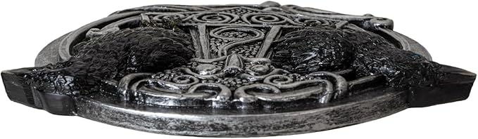 Pacific Giftware Thor’s Hammer Incense Burner with Dual Raven Design Perfect for Viking Home and Halloween Decor or Relxation 5.31" Long