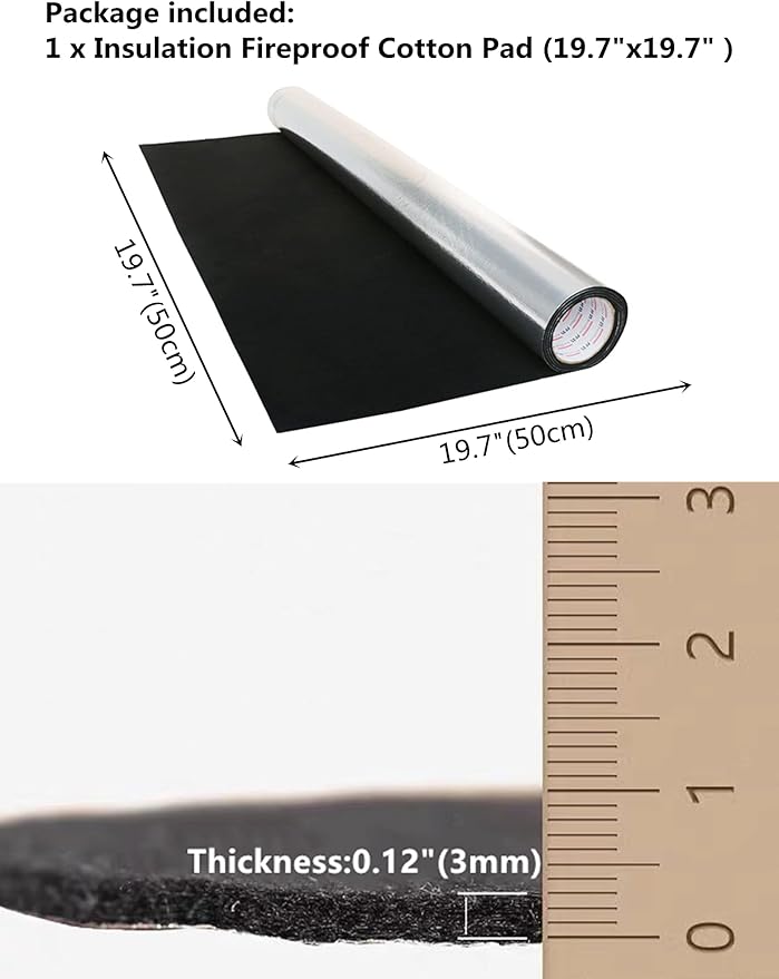 Incense Backflow Incense Burner Holder Heat-resistan Insulating mat Round Cotton pad Smoked Cigarette Ashtray mat 1Pc (19.7X19.7Inch)