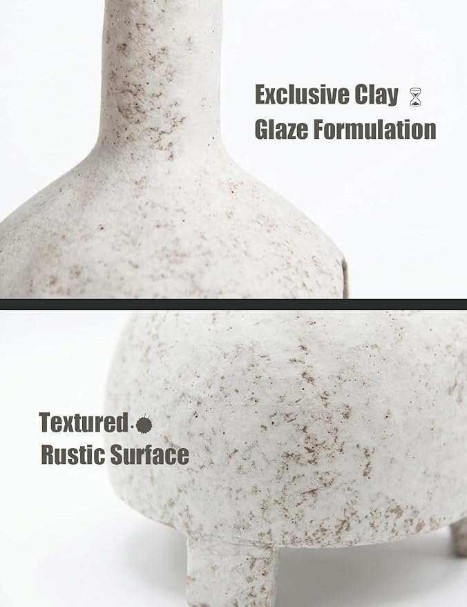 Sculptural Ceramic Incense Holder & Burner, Handmade Textured Clay with White Glaze, for Sage & Palo Santo, Rustic Natural Centerpiece for Wabi-Sabi Yoga & Meditation