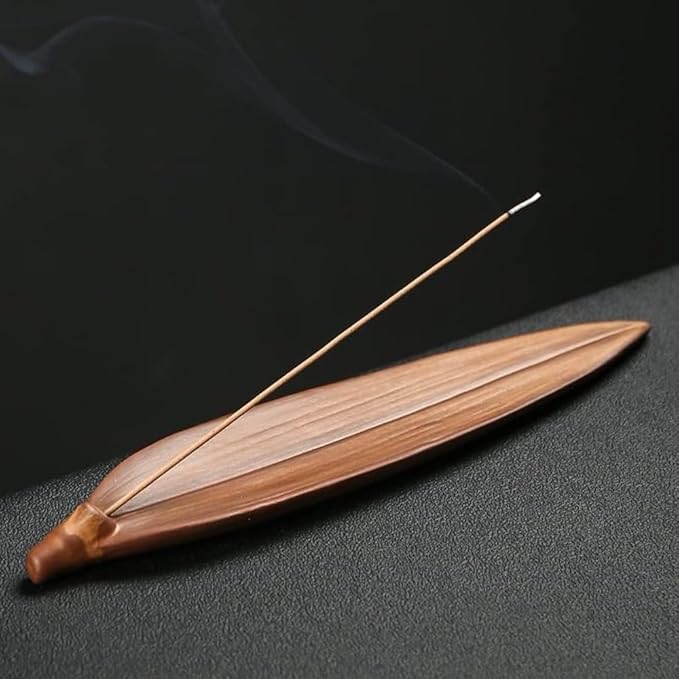 Handmade Ceramic Monk Incense Holder – Meditating Buddha Figurine Incense Stick Burner with Lotus Ash Catcher Tray, Zen Home Decor for Meditation Yoga Altar Spiritual Gift
