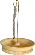 Snow Hill Incense Rope Holder, Wooden Incense Rope Burner ash Catcher for Home Decor Yoga Spa Mediation Wooden Incense Burner Burn -Handmade in Nepal