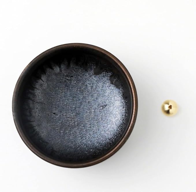 Asayu Japan Low Smoke Incense Gift Set with Incense Holder and Brass Stand, Sandalwood Incense Sticks with Zen Holder