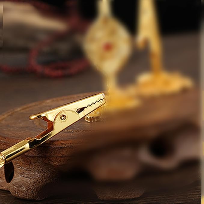 2pcs Lotus-Shaped Incense Holder Clips with Nelumbo Nucifera - Designed Base. These Clips can be Used for Both Incense Sticks (Standing Clamp) and Incense Coils (Spiral Burner)