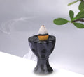 Mini Ceramic Incense Cone Holder, Waterfall Backflow Incense Burner, Incense Cone Burner Aromatherapy Ornament Home Decor for Yoga Meditation Office (Cup)
