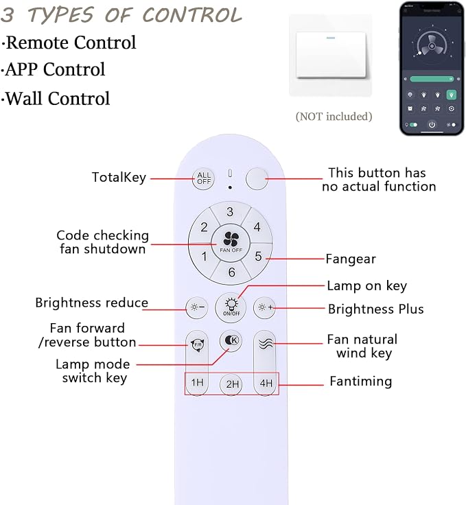 NKPU 66 Inch White Ceiling Fans with Lights, Modern Large Ceiling Fan with Remote & APP Control, Reversible DC Motor, 6 Double-Sided Blades, 6 Speeds, Silent, Timer, for Living Room Indoor Outdoor