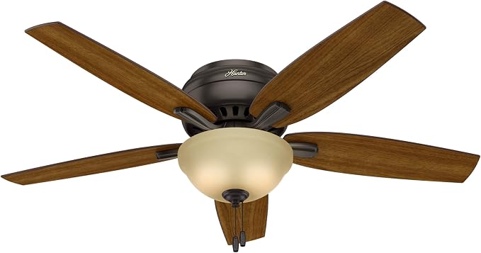 Hunter Newsome, Indoor, Ceiling Fan, Pull Chain, 52 inch, Premier Bronze
