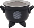 Large Metal Charcoal Incense Burner (Flower of Life)