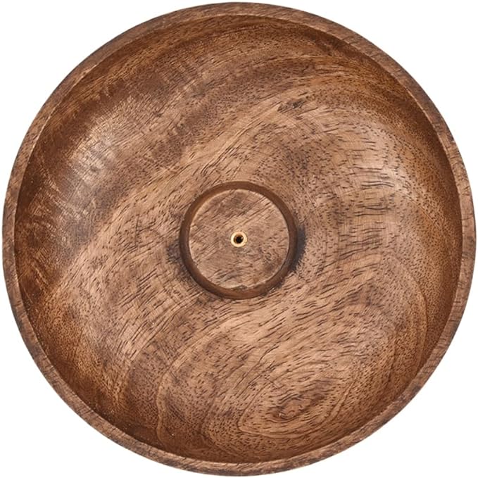 EDHAS Incense Burner Stick Holder Bowl, Ash Catcher Bowl for Home Décor, Meditation, Yoga (5" x 5" x 1.5")