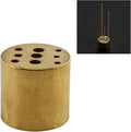 E-outstanding Incense Holder Brass Incense Burner Holder with 9 Different Sizes Holes Incense Stick Holder