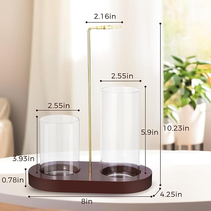 2 in 1 Incense Holder, Incense Burner, Insence-Stick Holder Mess-Free Incense Burner Holder, Ideal for Meditation, Yoga, Relaxation, and Home Decor - Anti-Ash Flying