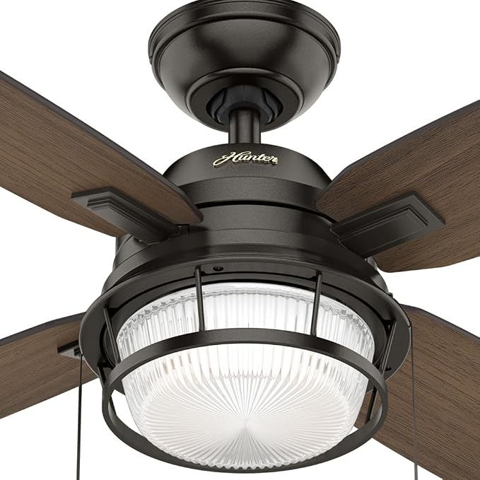 Hunter Ocala, Outdoor or Indoor, Ceiling Fan, Rustic, 52 inch, Noble Bronze