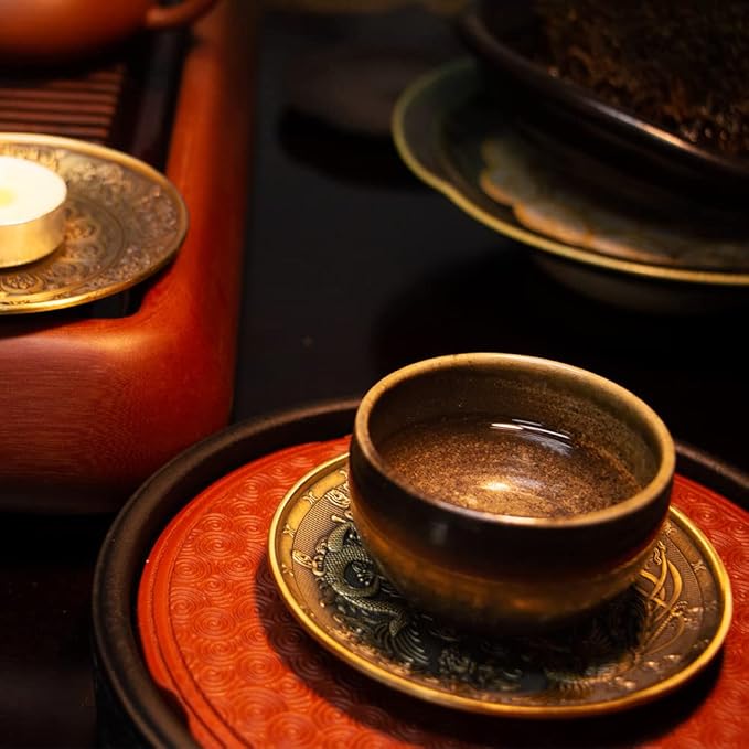 Brass Plate Incense Holder Set- 3 in 1 Incense Burner - for Smudging Bowl, Offering Bowl, Incense Burner Holder, Ash Catcher,Jewelry Dish